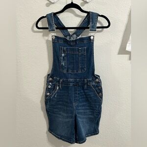 Judy Blue Denim Short Overalls | Size M